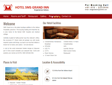 Tablet Screenshot of hotelsmsgrandinn.com